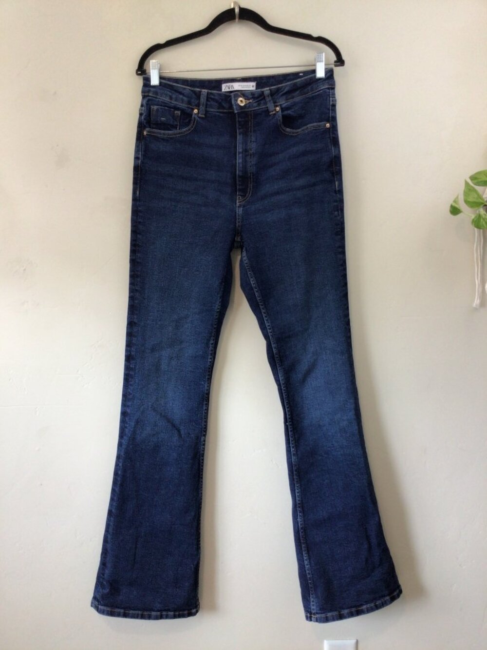 Zara Flare Leg Blue Jeans Size 10
